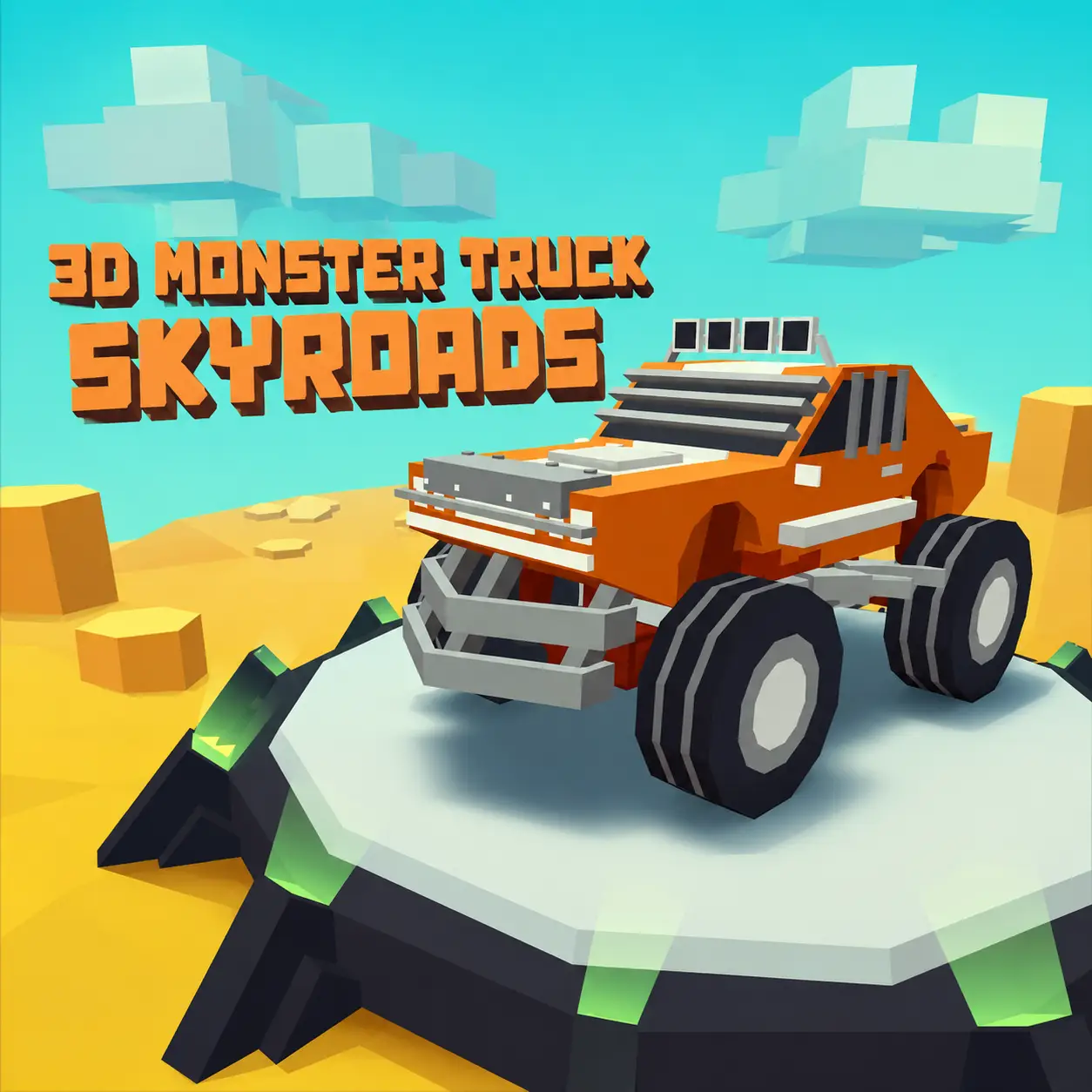 3D Monster Truck Skyroads